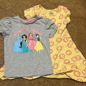 Size 3-5 girls dress and shirt